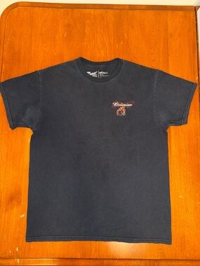 Black Medium Budweiser Embroidered T-Shirt